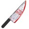 - Large Bloody Knife 16" Long, Prank Toy, Fake Plastic Blade with Stains Costume Prop for Halloween Haunted House April Fools